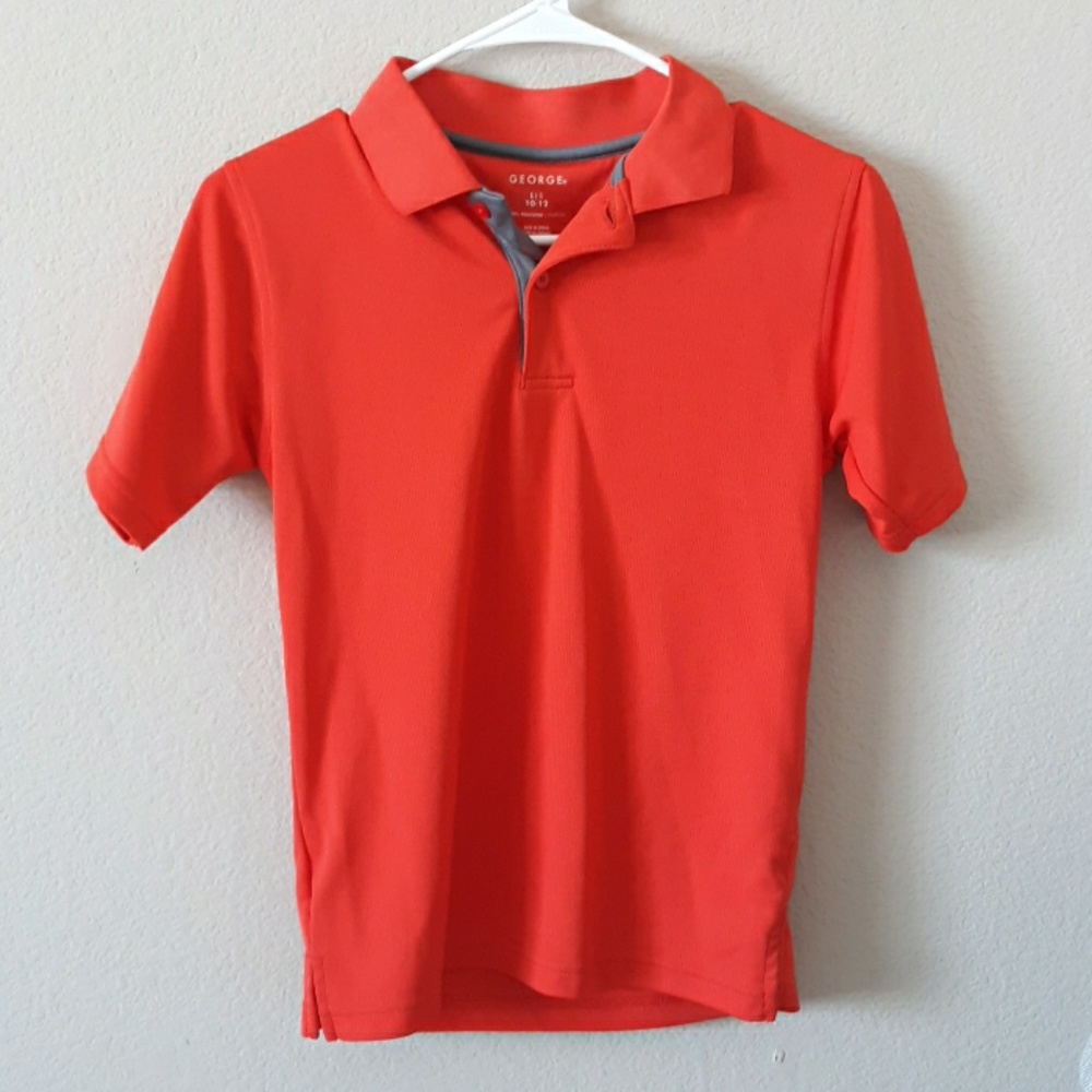 George Polo shirt orange size Large